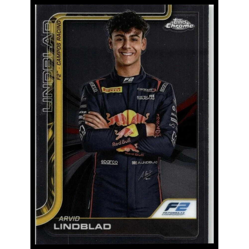 2025 Topps Chrome Formula 1 Arvid Lindblad #23 Campos Racing